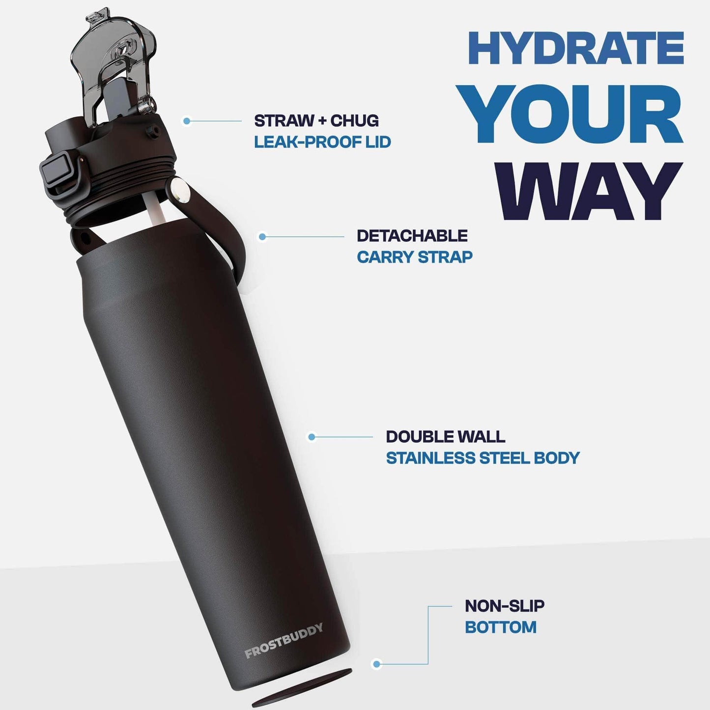 Bottle Buddy 32oz | LSU Tigers | Skin + Budz Bundle